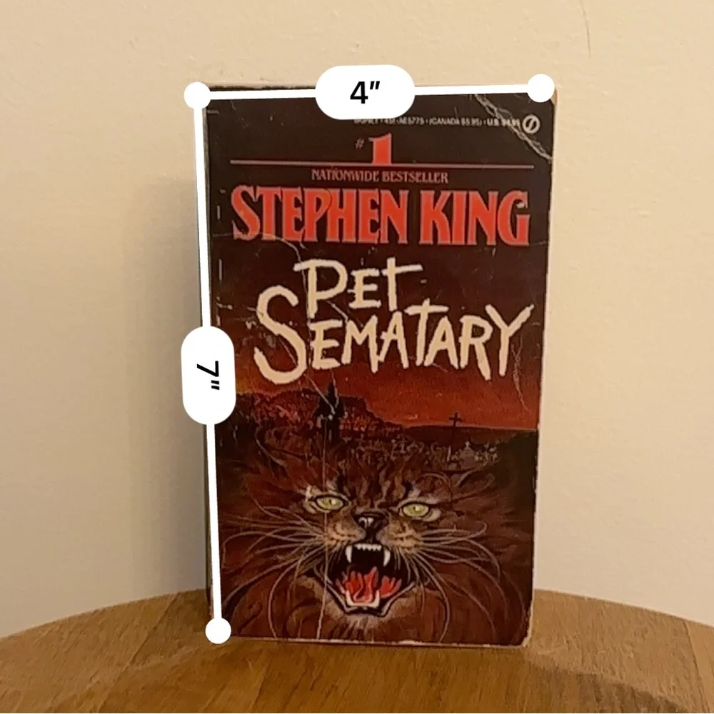 Vintage Pet Sematary by Stephen King Signet Paperback 1984 Supernatural Horror - Picture 15 of 16